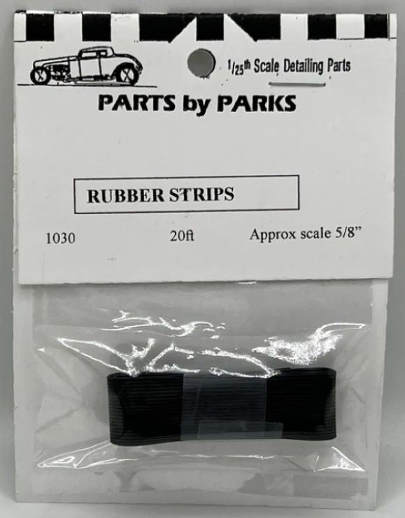 Parts By Parks 1030 1/24-1/25 20 ft. Rubber Strips for fan belts, small hose, weather strips, etc