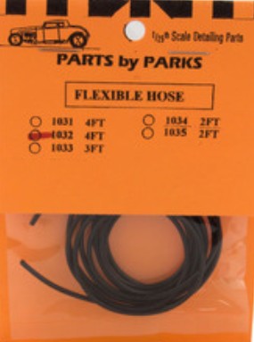 Parts By Parks 1032 1/24-1/25 4 ft. Hollow/Flexible 1-1/2" Rubber Hose