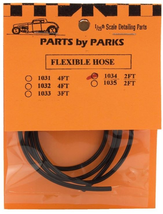 Parts By Parks 1034 1/24-1/25 2 ft. Hollow/Flexible 2-1/2" Rubber Hose