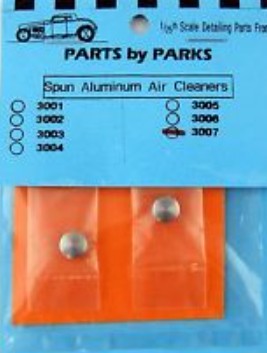 Parts By Parks 3007 1/24-1/25 Air Cleaner 5/16 x 5/32 (Spun Aluminum) (2)