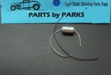 Parts By Parks 8002 1/24-1/25 Flathead Long Finned Oil Filter (Spun Aluminum)