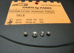 Parts By Parks 8012 1/24-1/25 Flathead Pulley 1939-41 (Spun Aluminum)