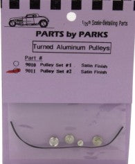 Parts By Parks 9011 1/24-1/25 Pulley Set 2 (Spun Aluminum)