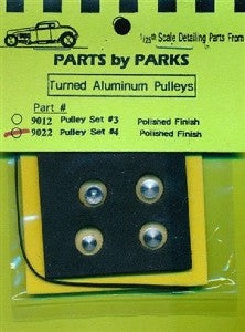 Parts By Parks 9022 1/24-1/25 Pulley Set 4 (Polish Finish)
