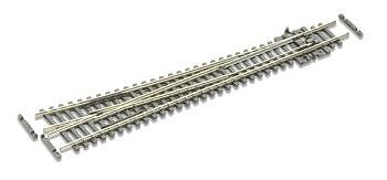 Peco SLE388F N Scale Code 55 #8 Right-Hand Turnout, Long 36" Radius, Electrofrog