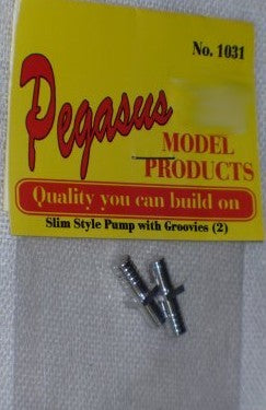 Pegasus Hobbies 1031 1/24-1/25 Slim Style Pumps w/Groovies (Billet Aluminum) (2)