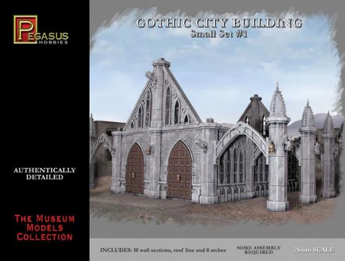 Pegasus Hobbies 4924 28mm Gothic City Building Small Set #1