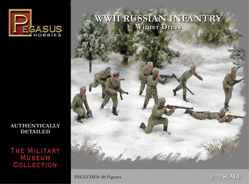 Pegasus Hobbies 7269 1/72 Russian Infantry Winter Dress WWII Set #1 (40)