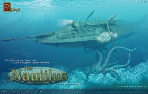 Pegasus Hobbies 9120 1/144 20,000 Leagues Under the Sea: The Nautilus Submarine w/Squid Base
