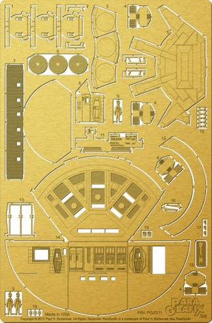 Paragrafix 211 1/144 2001 Space Odyssey: Discovery XD1 Nuclear Powered Deep Space Research Spacecraft Pod Bay Photo-Etch Set for MOE