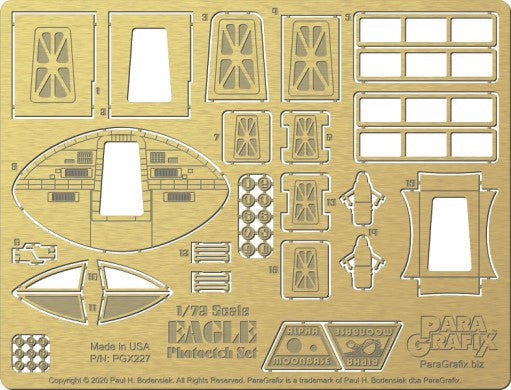 Paragrafix 227 1/72 Space 1999: Eagle Transporter Photo-Etch Set #2 for MPC