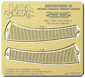 Paragrafix 239 1/1400 Star Trek: USS Enterprise D Power Conduit Trench Covers Photo-Etch Set