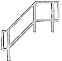 Pikestuff 1114 HO Scale Staircase Handrails