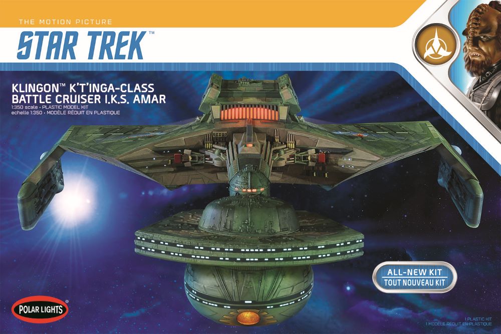 Polar Lights 950 1/350 Star Trek Klingon KTinga Class Battle Cruiser IKS Amar