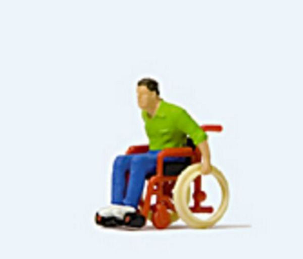 Preiser 28164 HO Scale Man in Wheelchair