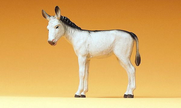 Preiser 47040 44221 Scale Domestic Animal Figures, 1/24 - 1/25 Scale -- Standing Donkey