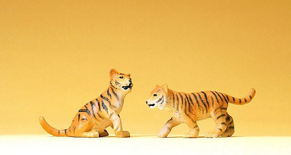 Preiser 47513 44221 Scale Wild Animal Figures, 1/24 - 1/25 Scale -- Tiger Cubs