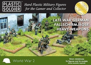 Plastic Soldier Co 1542 15mm Late WWII German Fallschirmjager (76) w/Heavy Weapons