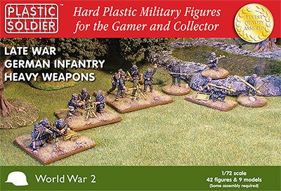 Plastic Soldier Co 7210 1/72 Late WWII German Infantry (42) w/Heavy Weapons