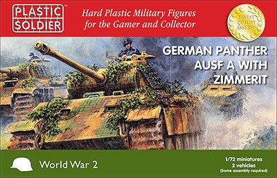 Plastic Soldier Co 7219 1/72 WWII German Panther Ausf A Tank w/Zimmerit (2)