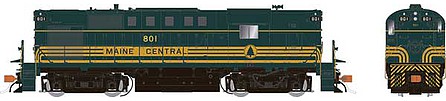 Rapido Trains 31570 HO Scale Alco RS11 - Sound and DCC -- Maine Central 802 (green, yellow, Pine Tree)