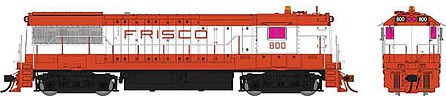 Rapido Trains 35525 HO Scale GE U25B High Hood - Sound and DCC -- St. Louis-San Francisco 800 (white, orange, Large Frisco Lettering)