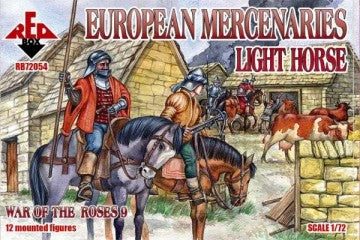 Red Box Figures 72054 1/72 War of the Roses: European Mercenaries Light Horse (12 Mtd)