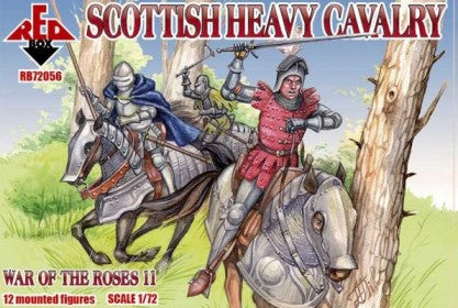 Red Box Figures 72056 1/72 War of the Roses: Scottish Heavy Cavalry (12 Mtd)