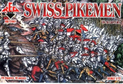 Red Box Figures 72061 1/72 Swiss Pikemen XVI Century (20)