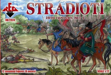 Red Box Figures 72074 1/72 Stradioti XVI Century Set #1 (12 Mtd)