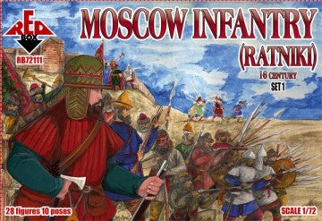 Red Box Figures 72111 1/72 Moscow Infantry (Ratniki) XVI Century Set #1 (28)