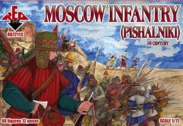 Red Box Figures 72113 1/72 Moscow Infantry (Pishalniki) XVI Century Set (48)