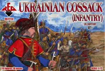 Red Box Figures 72114 1/72 Ukrainian Cossack Infantry XVI Century Set #1 (28)