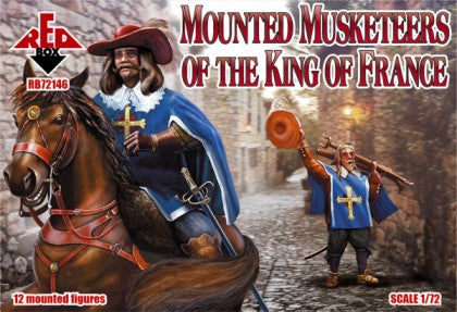 Red Box Figures 72146 1/72 Mounted Musketeers of the King of France (12 Mtd)