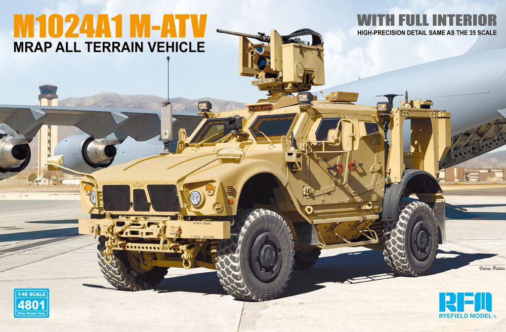 Rye Field Models 4801 1/48 US M1024A1 M-ATV MRAP All-Terrain Vehicle w/Full Interior