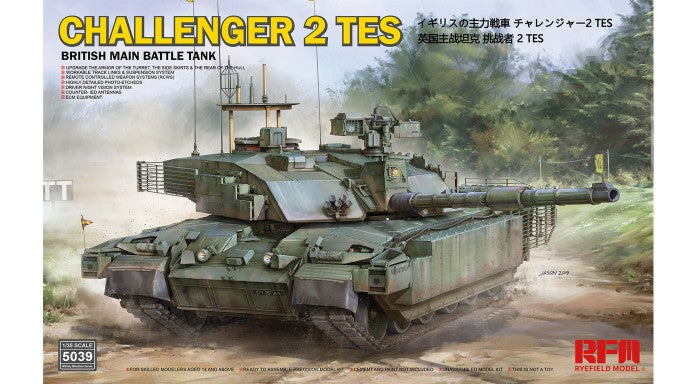 Rye Field Models 5039 1/35 British Challenger 2 TES Main Battle Tank w/Workable Track Links