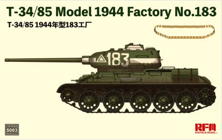 Rye Field Models 5083 1/35 T34/85 Model 1944 Factory No.183 Tank