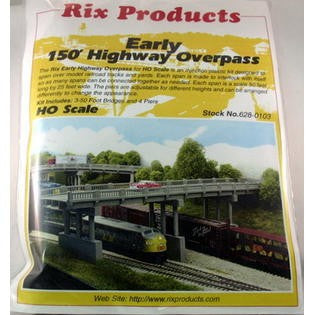 Rix Products 103 HO 150' 1930's Highway Overpass w/4 Piers