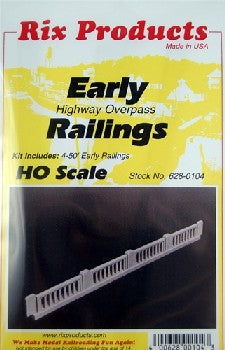 Rix Products 104 HO 50' 1930's Railings (4)