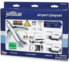 Realtoy 1221 Jet Blue Airways Airport Die Cast Playset (15pc Set)