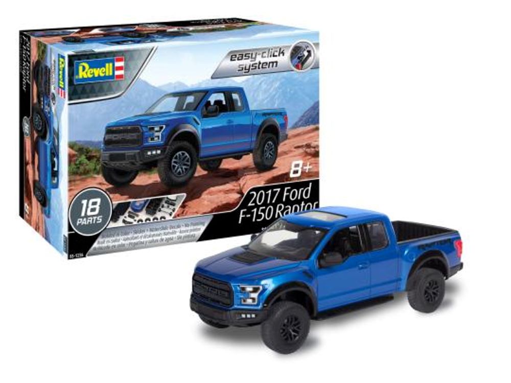 Revell Monogram 1236 1/25 2017 Ford F150 Raptor Pickup Truck (Blue) (Snap)