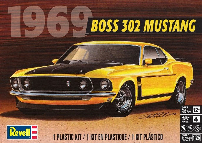 Revell Monogram 4313 1/25 1969 Boss 302 Mustang