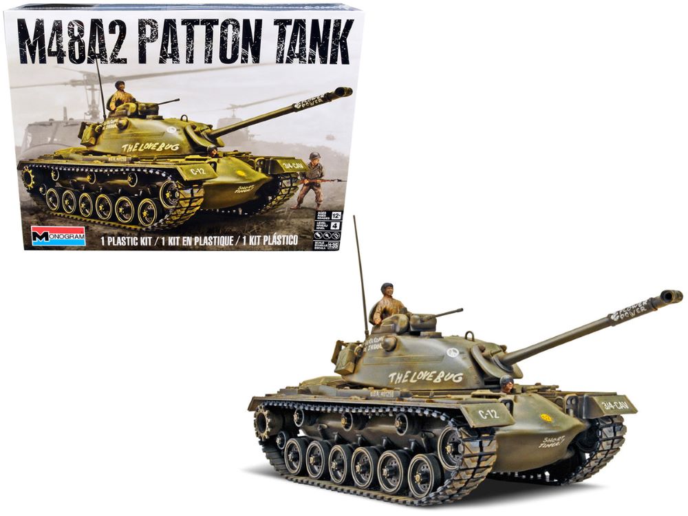Revell Monogram 7853 1/35 M48A2 Patton Tank w/Crew