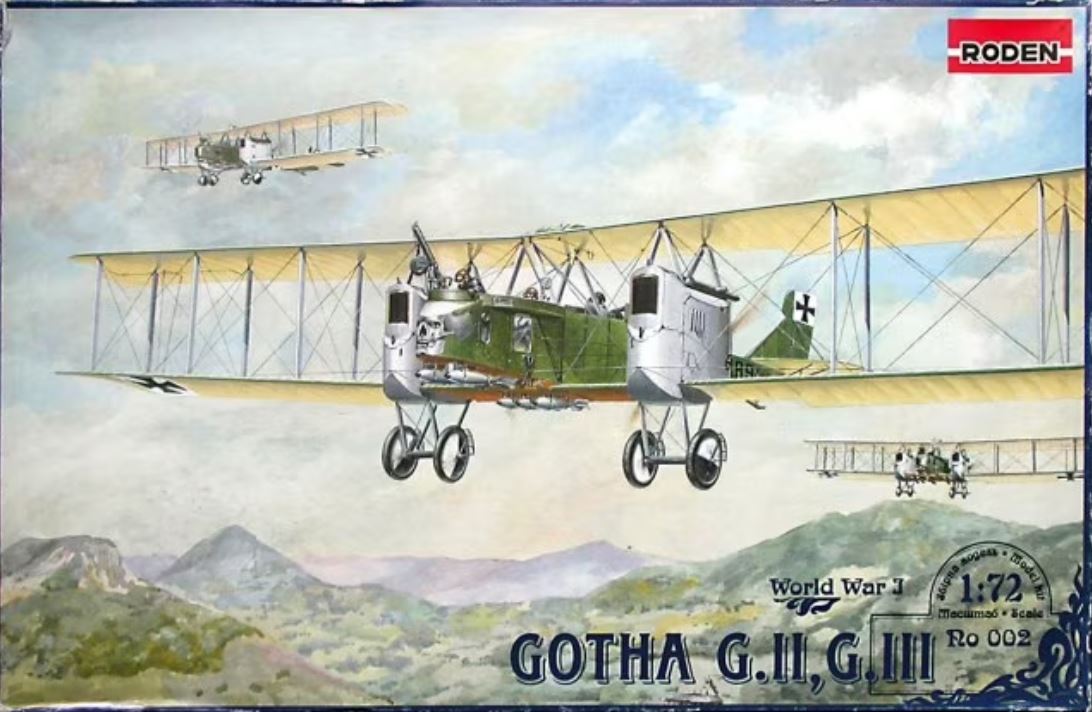 Roden 2 1/72 Gotha G II/III German WWI Biplane Bomber