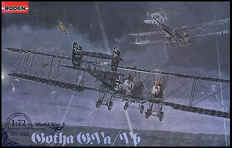 Roden 20 1/72 Gotha G Va/G Vb German BiPlane Bomber