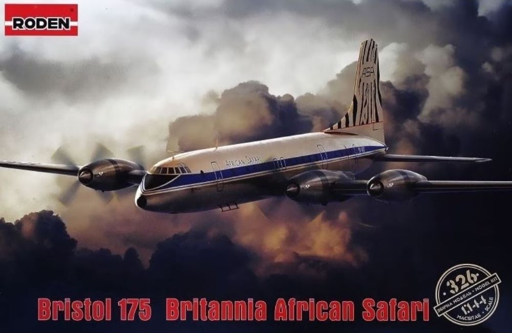 Roden 326 1/144 Bristol 175 Britannia African Safari Airliner
