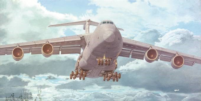 Roden 332 1/144 C5M Super Galaxy USAF Transport Aircraft 