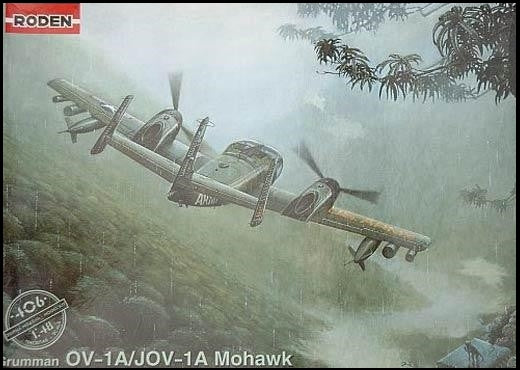 Roden 406 1/48 OV1A/JOV1A Mohawk Vietnam/Later era Armed Observation & Intelligence USAAF Aircraft