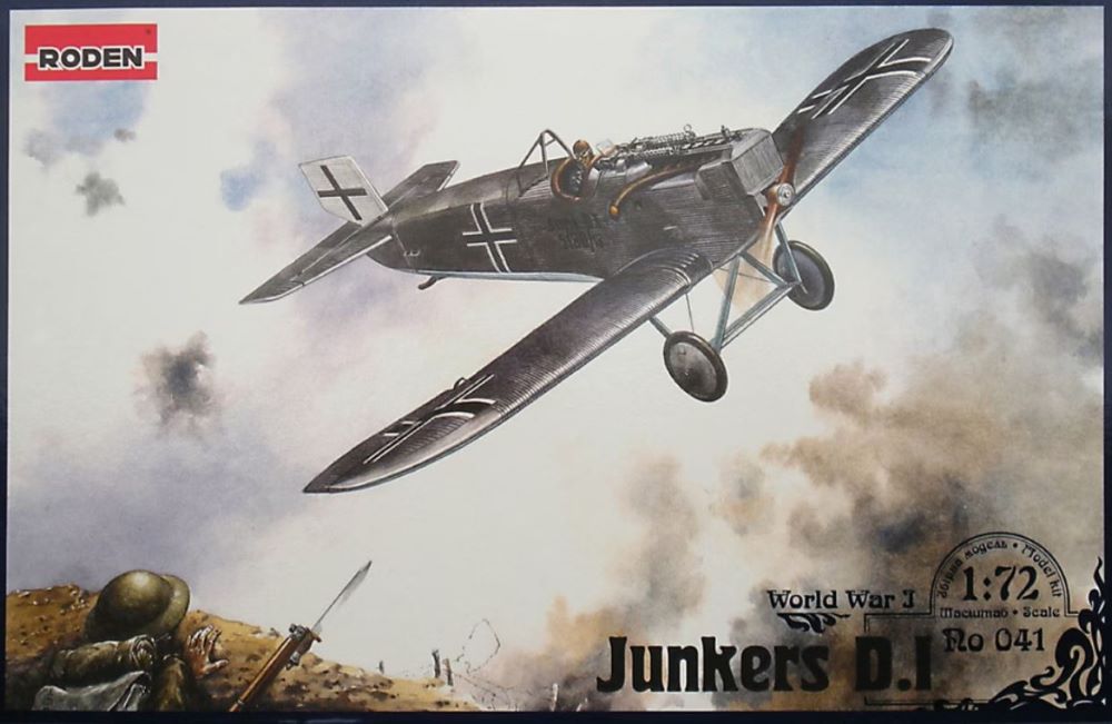 Roden 41 1/72 Junkers D I Heavy German Attacker