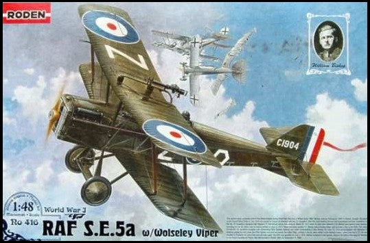 Roden 416 1/48 Se5a RAF BiPlane Fighter w/Wolseley Viper Engine